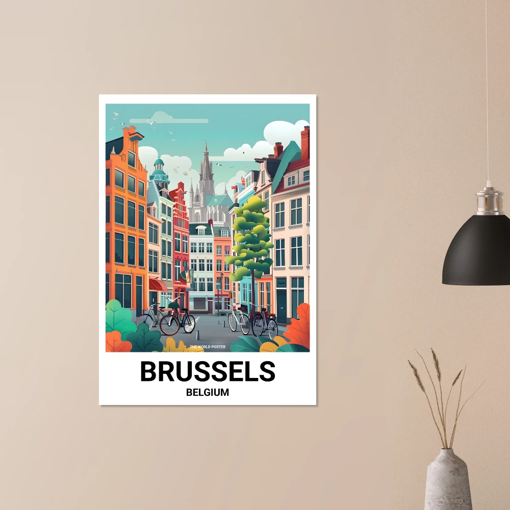 Affiche BRUXELLES - Image 4 of 6