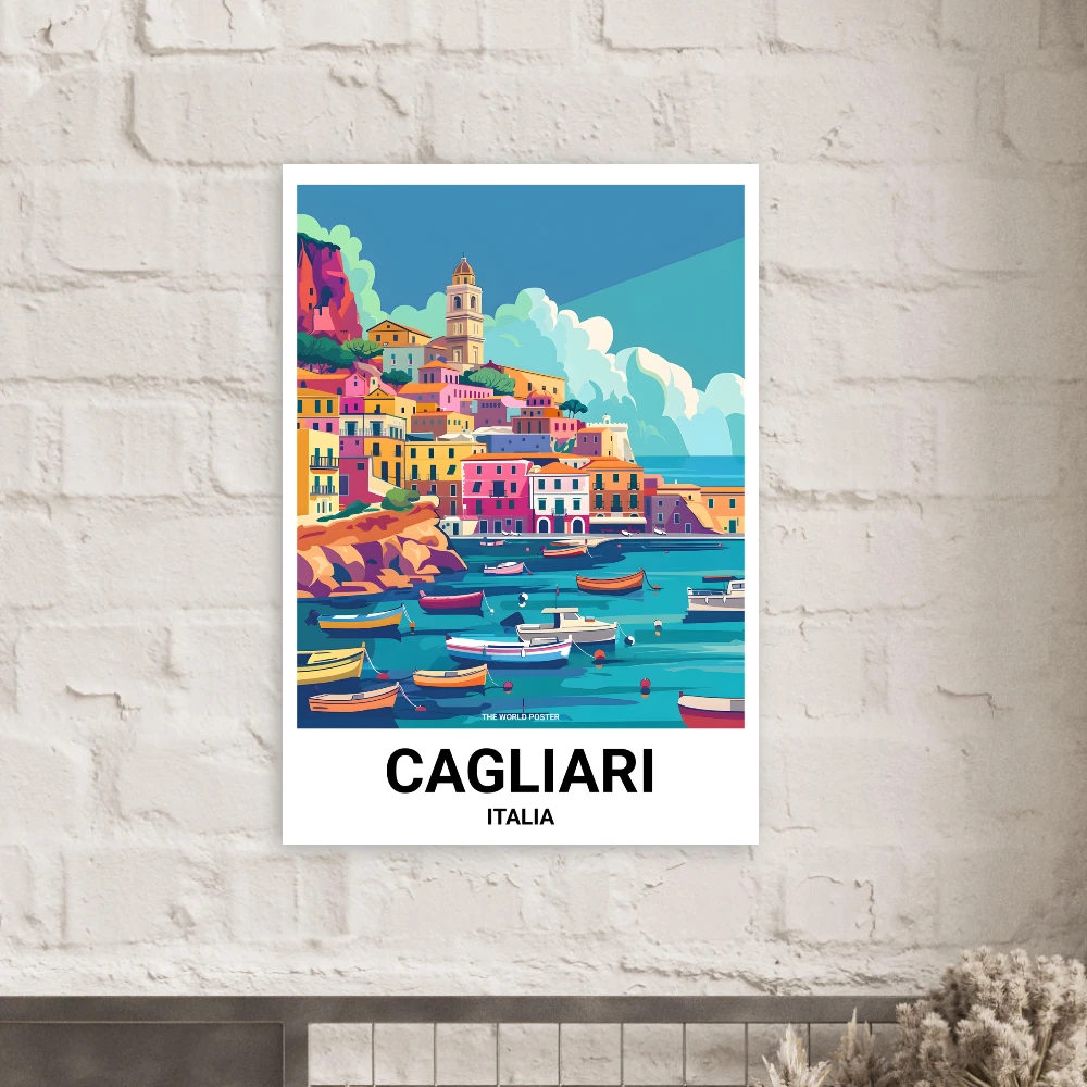 Affiche CAGLIARI - Image 6 of 6