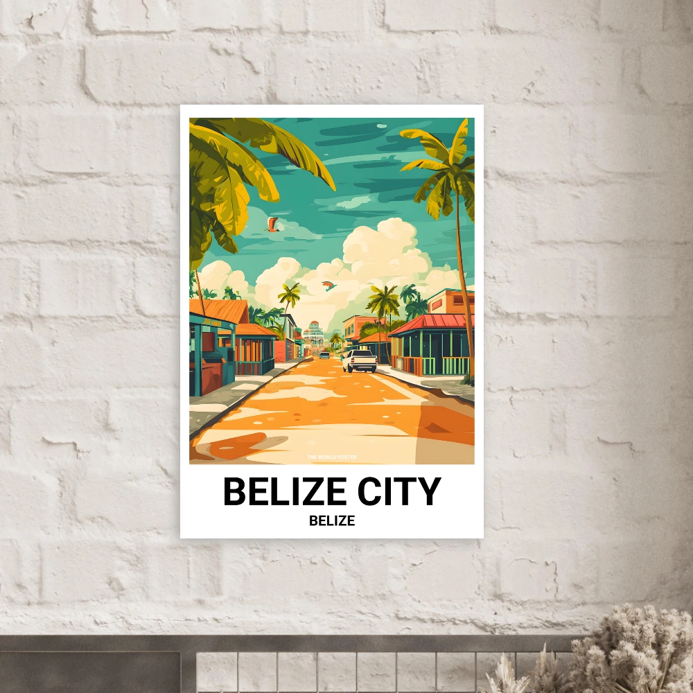 Affiche BELIZE CITY - Image 4 of 6