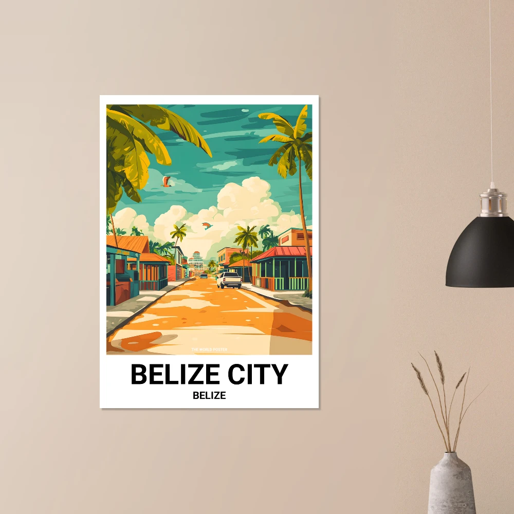 Affiche BELIZE CITY - Image 5 of 6