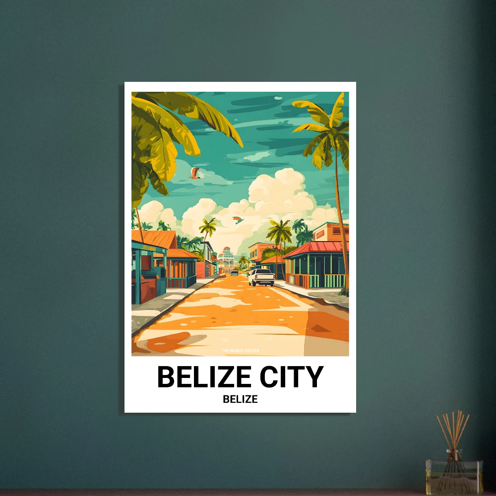 Affiche BELIZE CITY - Image 6 of 6