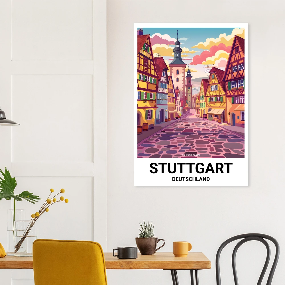 Affiche STUTTGART - Image 4 of 6