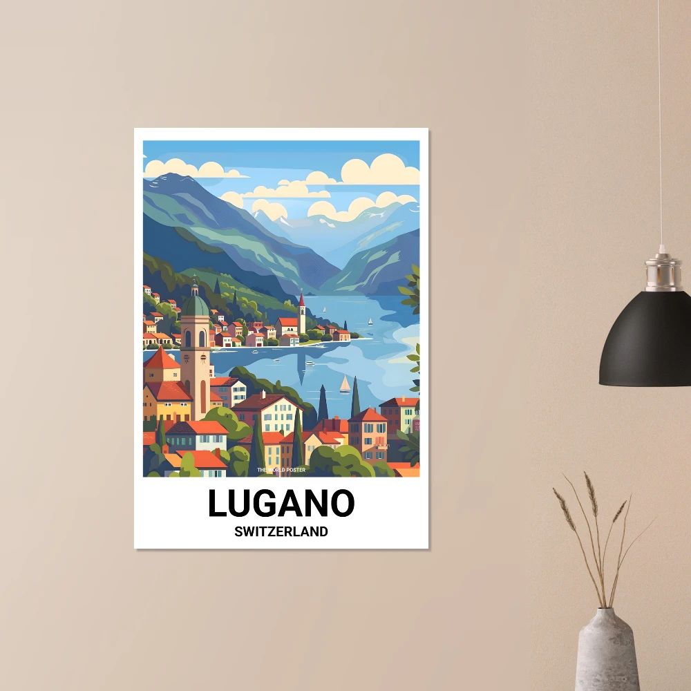 Affiche LUGANO - Image 5 of 6