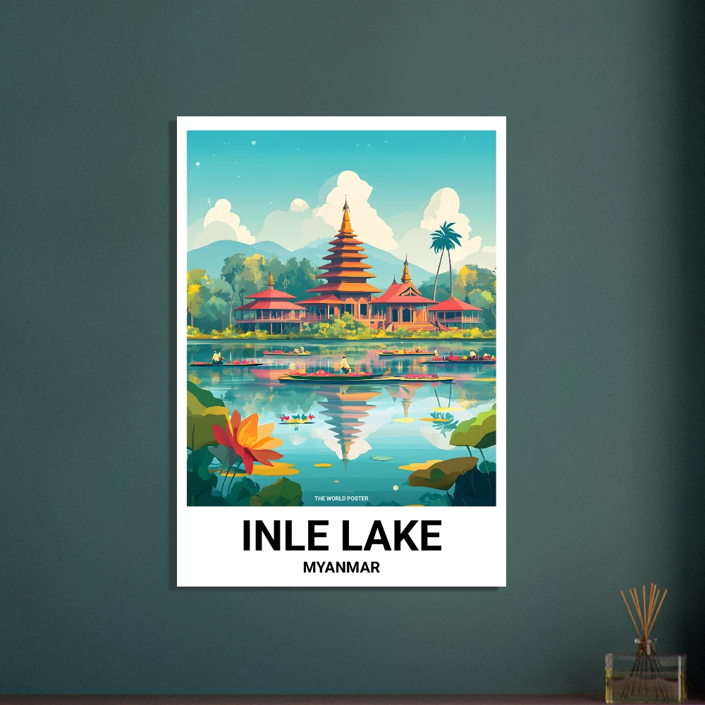 Affiche INLE LAKE - Image 4 of 6