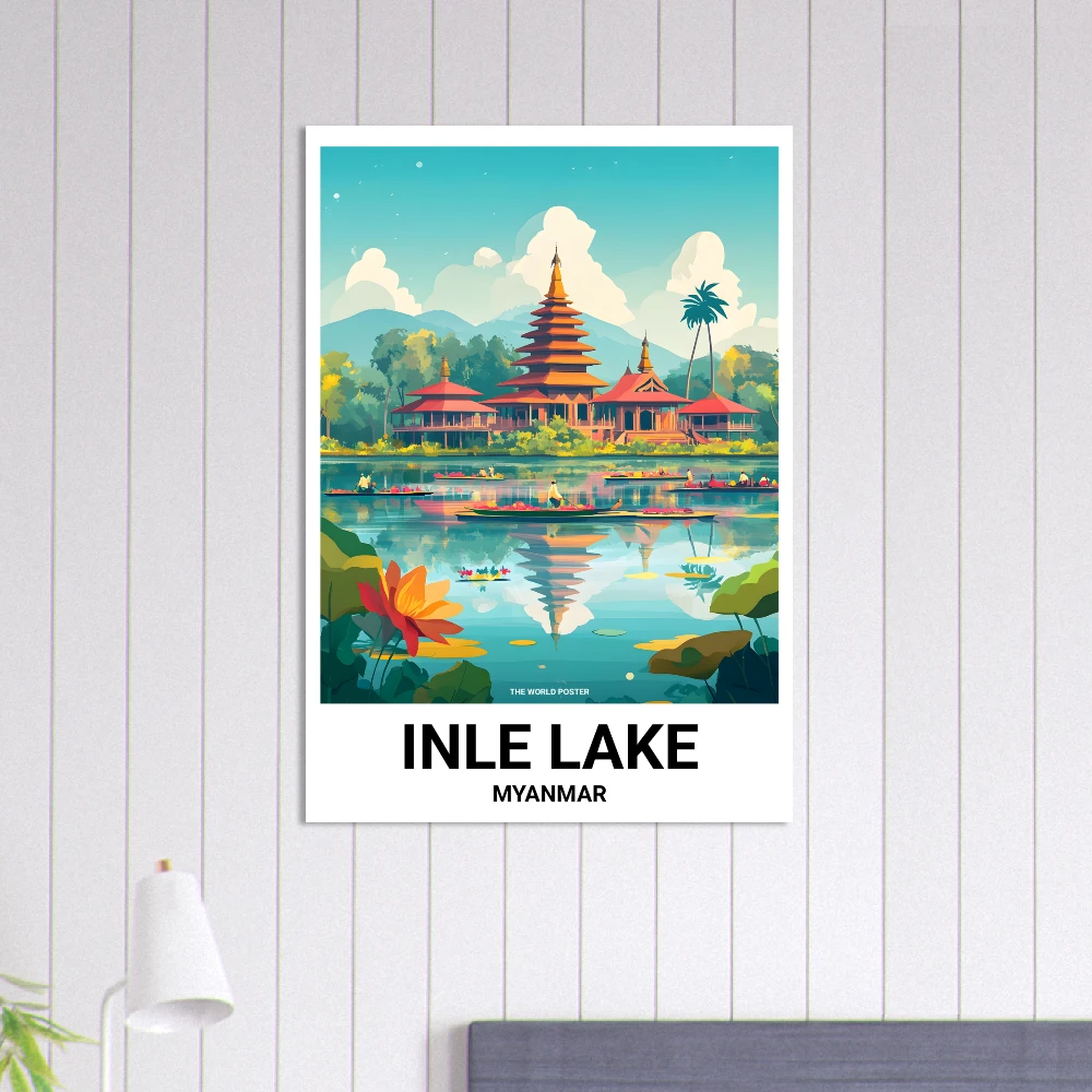 Affiche INLE LAKE - Image 6 of 6