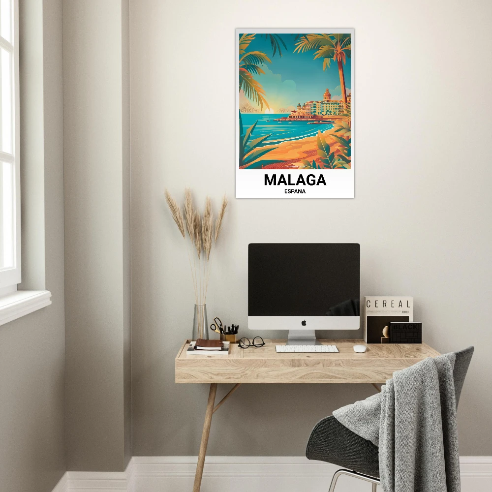 Affiche MALAGA - Image 3 of 6
