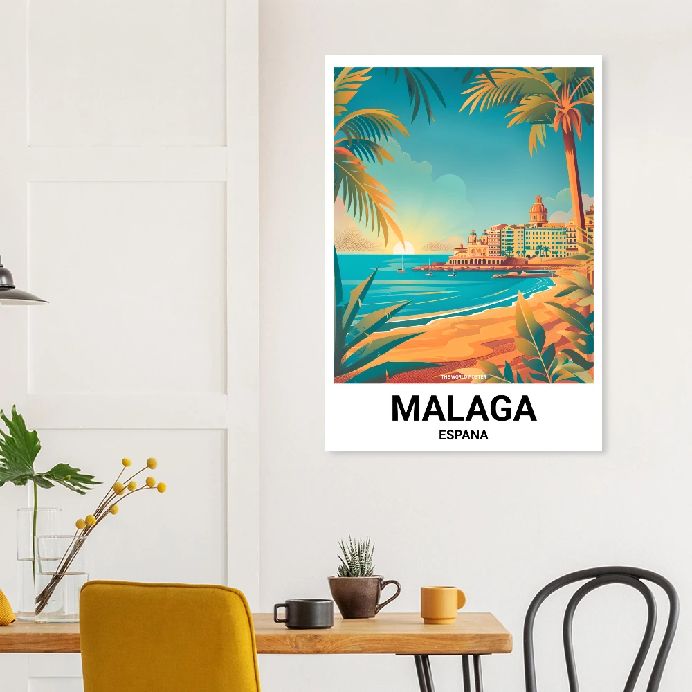 Affiche MALAGA - Image 6 of 6