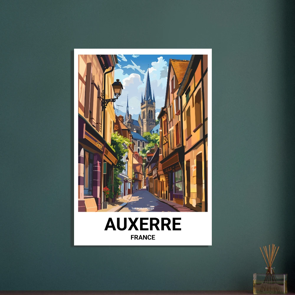 Affiche AUXERRE - Image 6 of 6