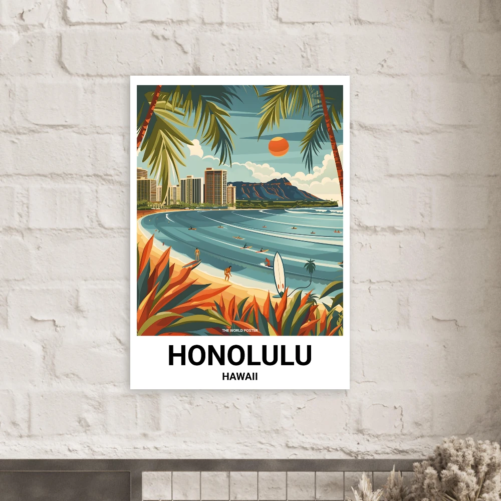 Affiche HONOLULU - Image 4 of 6