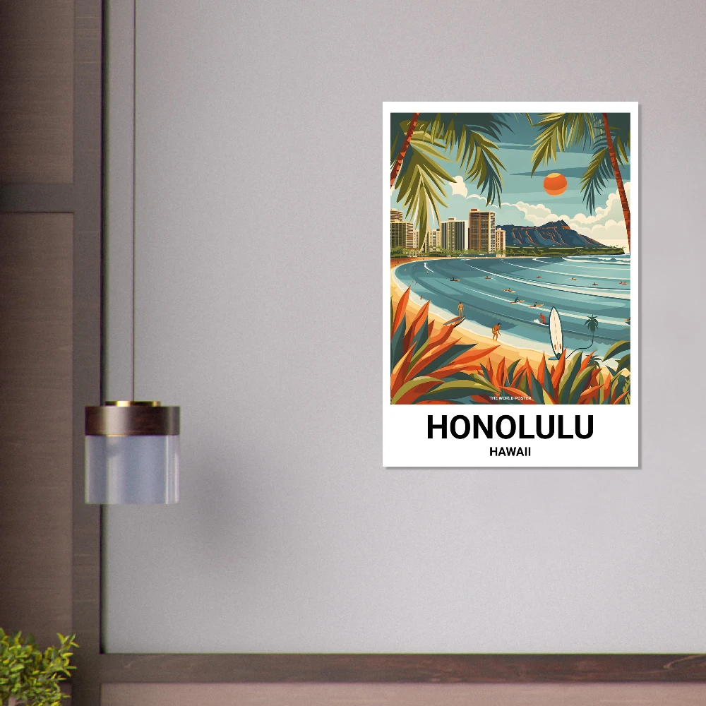 Affiche HONOLULU - Image 6 of 6