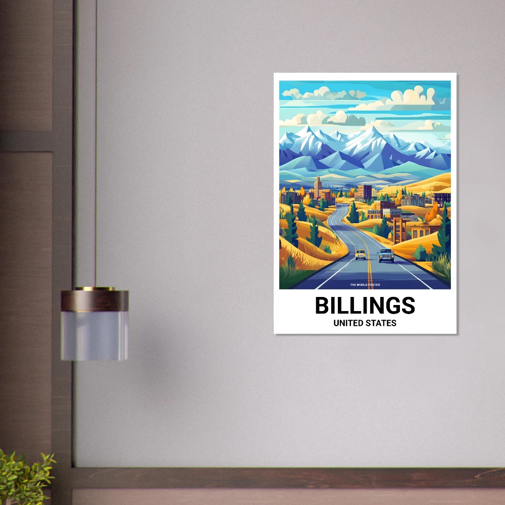Affiche BILLINGS - Image 4 of 6