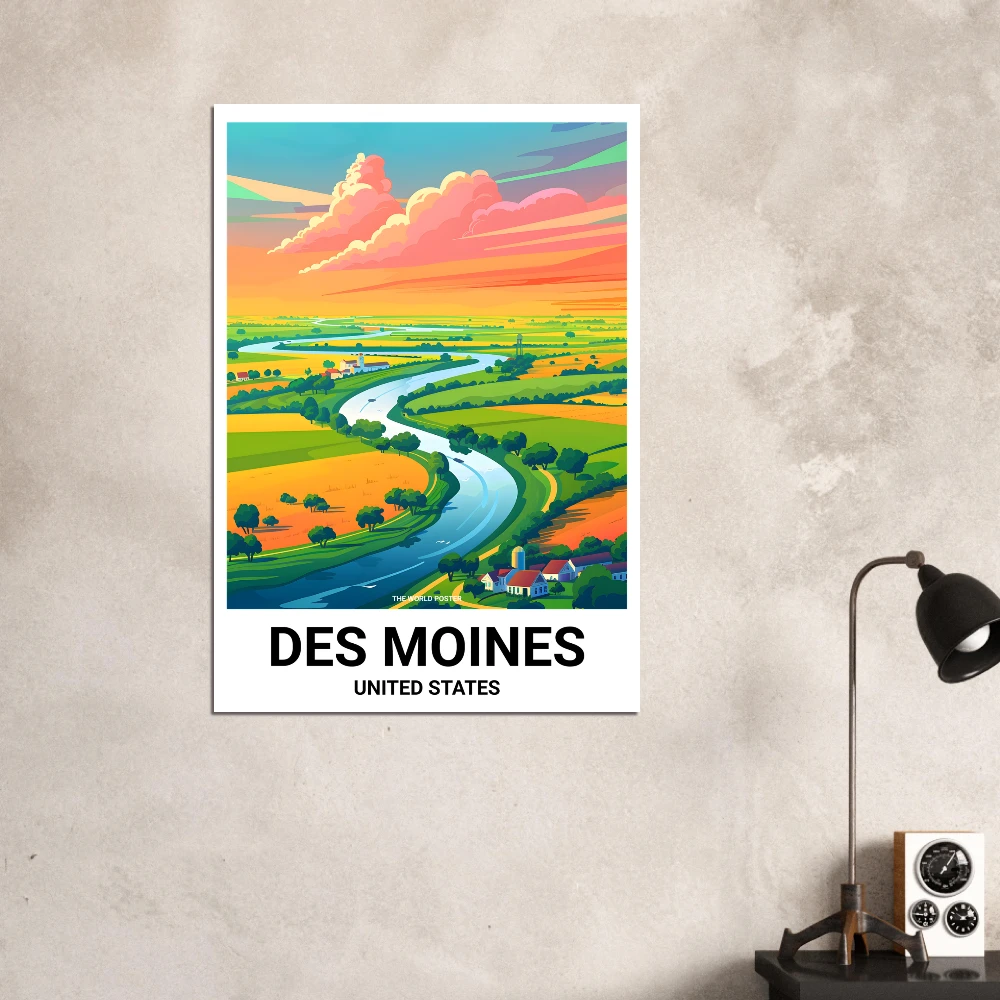 Affiche DES MOINES - Image 2 of 6