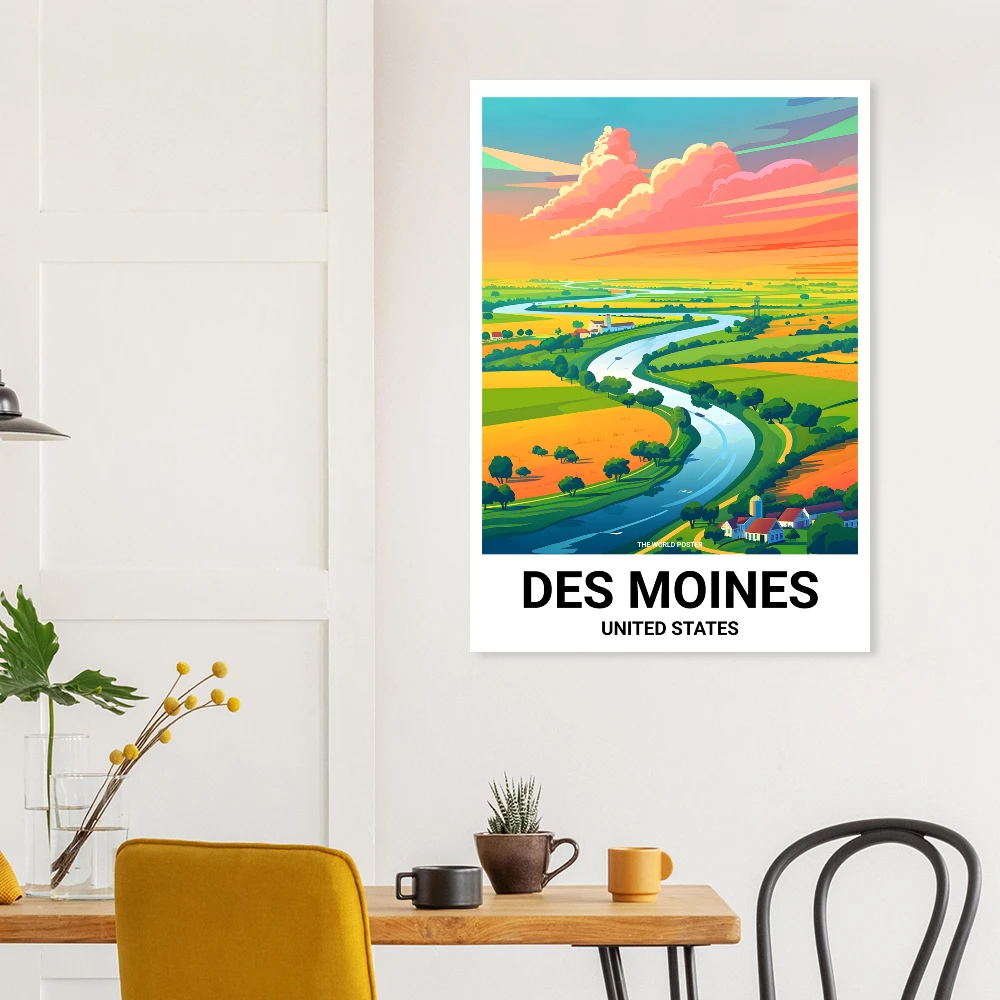 Affiche DES MOINES - Image 5 of 6