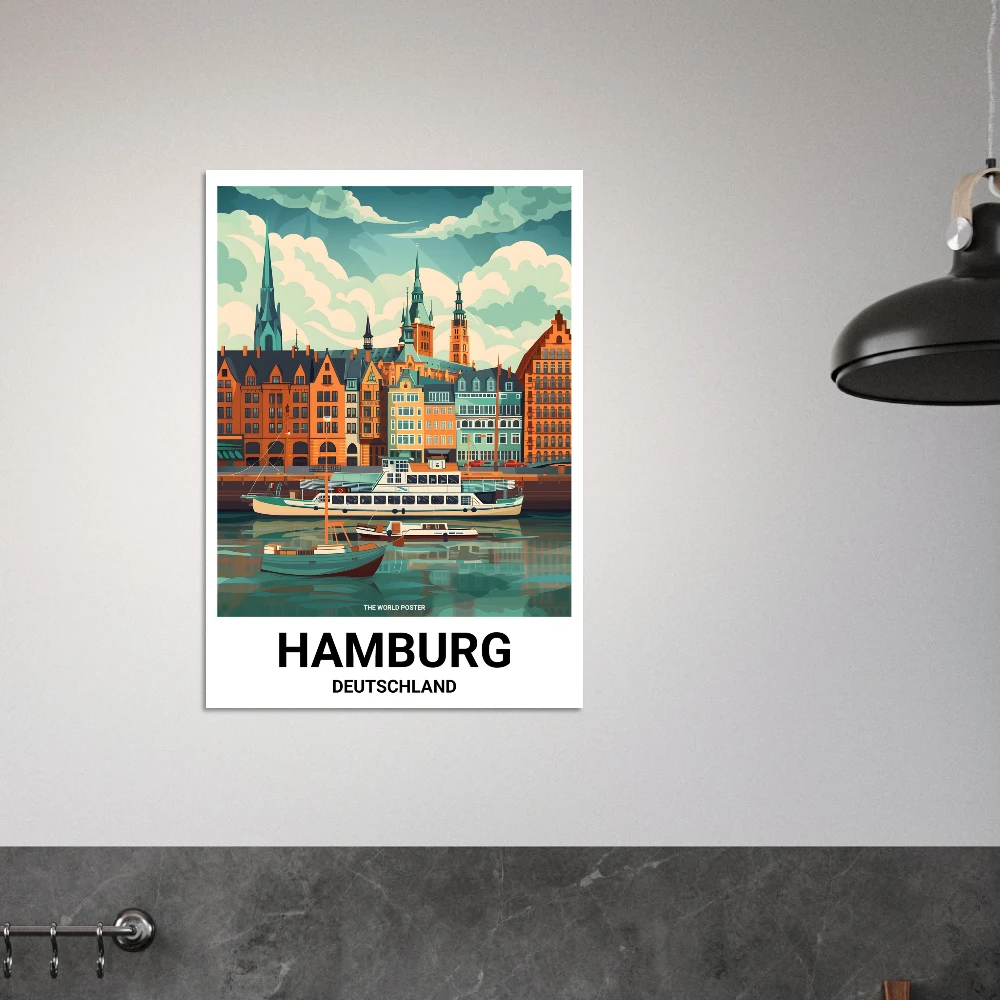 Affiche HAMBOURG - Image 2 of 6