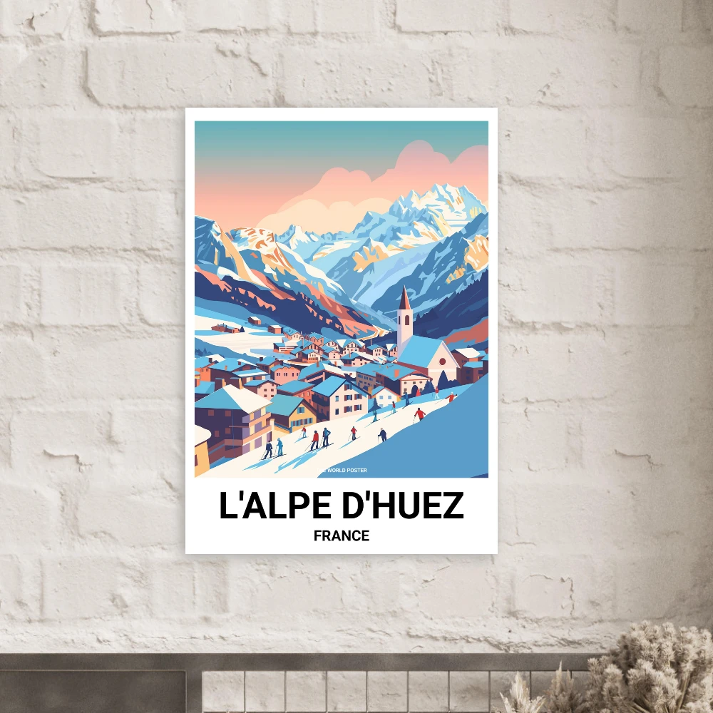 Affiche L'ALPE D'HUEZ - Image 3 of 6