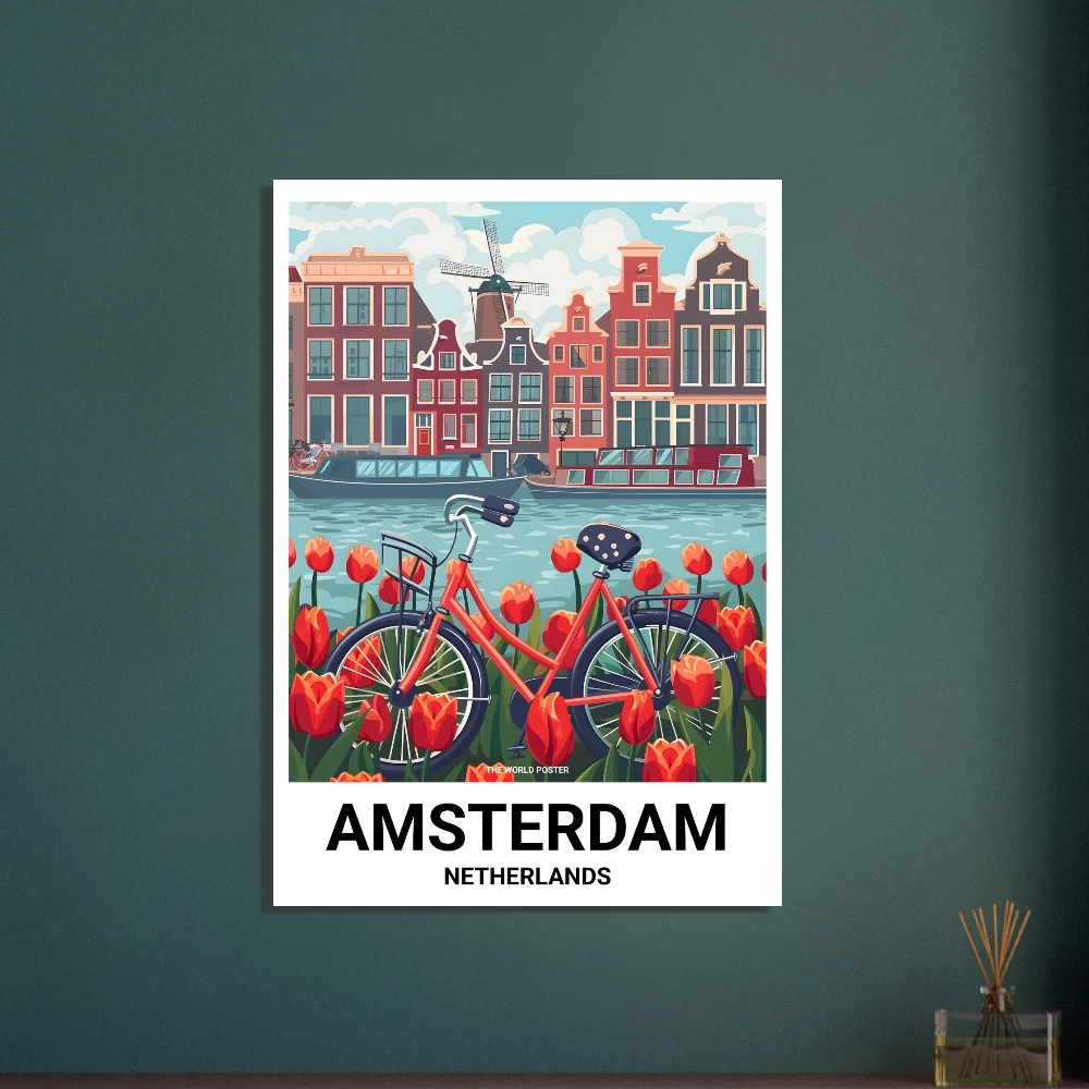 Affiche AMSTERDAM - Image 6 of 6