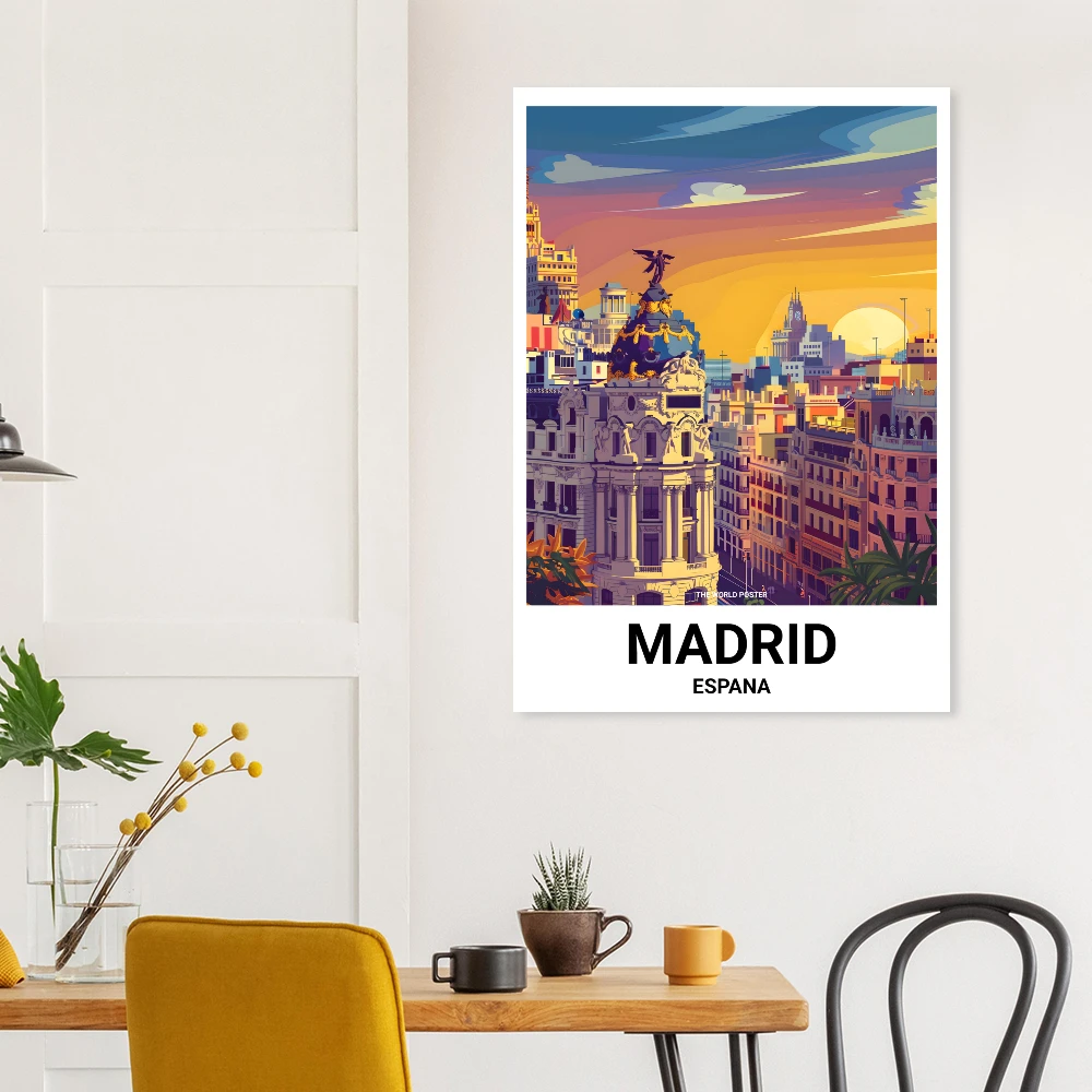 Affiche MADRID - Image 4 of 6