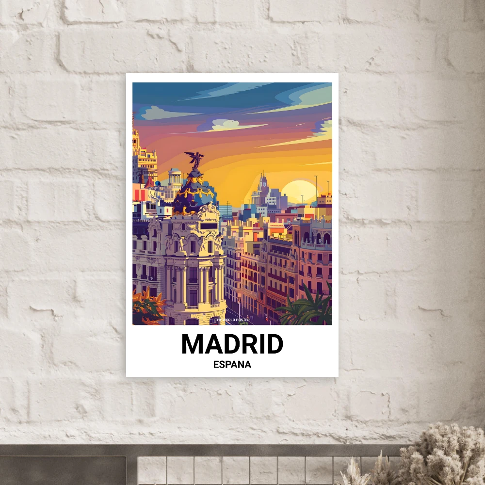 Affiche MADRID - Image 5 of 6