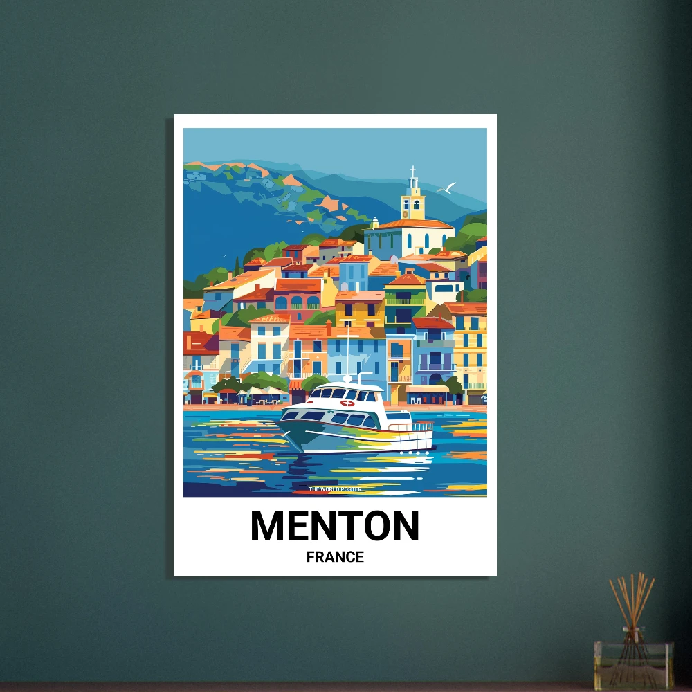 Affiche MENTON - Image 4 of 6