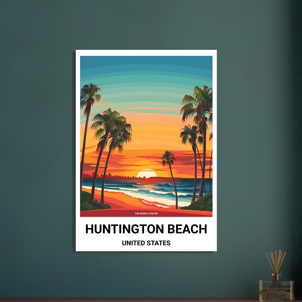 Affiche HUNTINGTON BEACH - Image 5 of 6