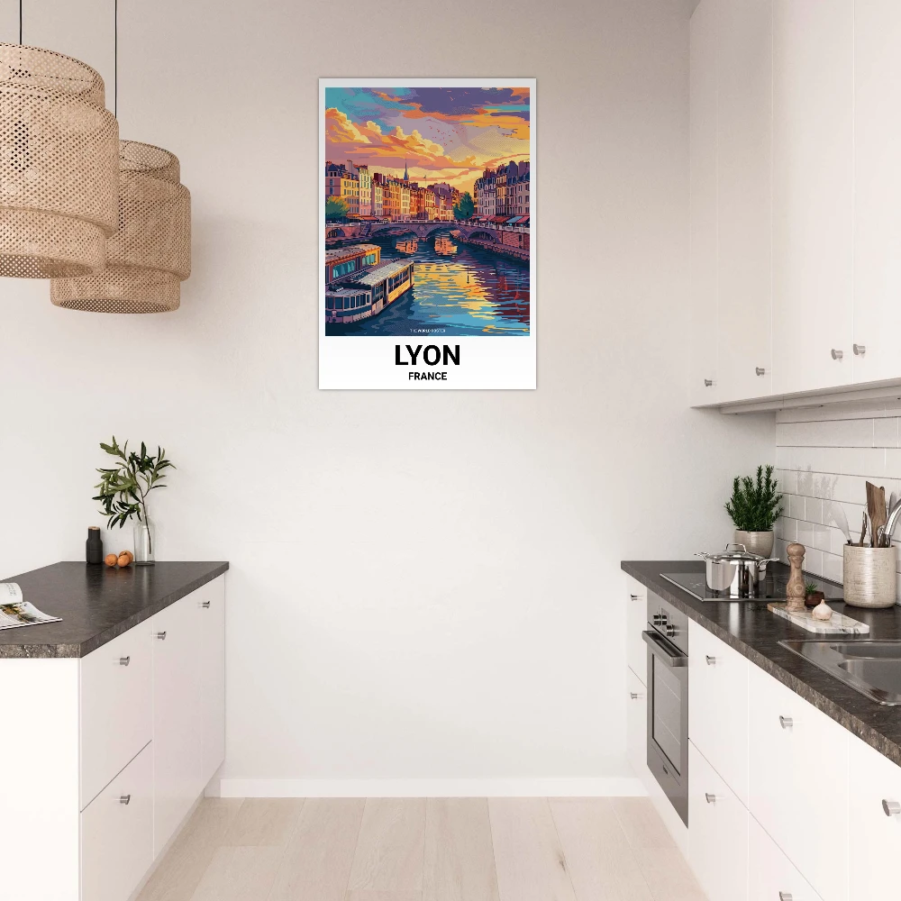 Affiche LYON - Image 2 of 6