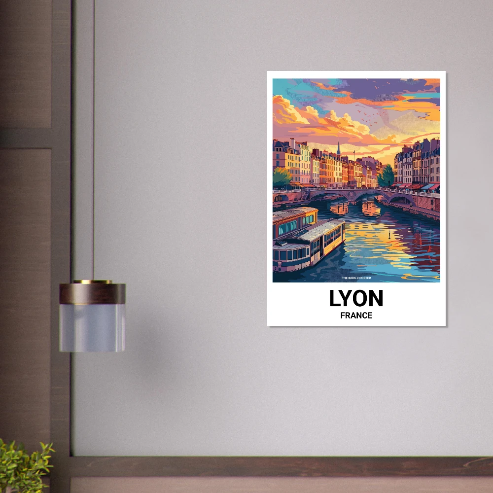 Affiche LYON - Image 6 of 6