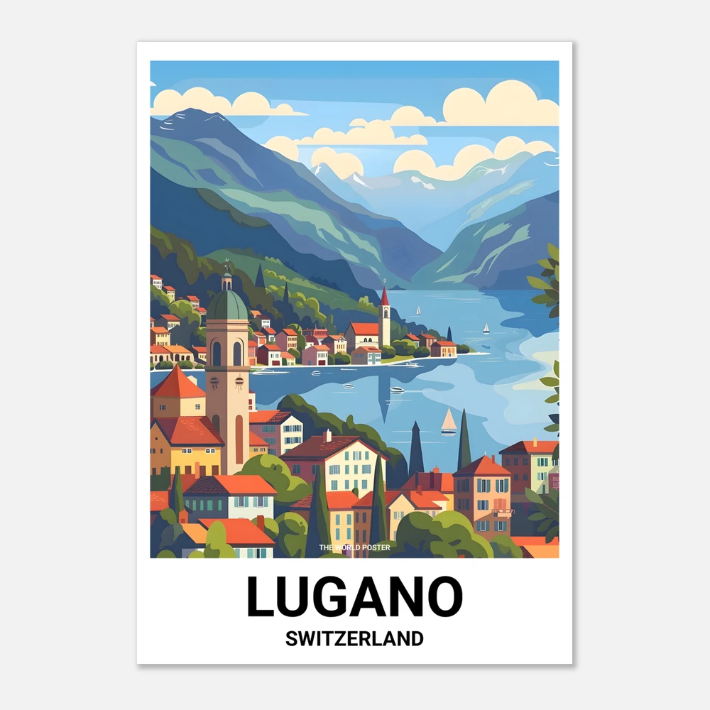 Affiche LUGANO - Image 1 of 6