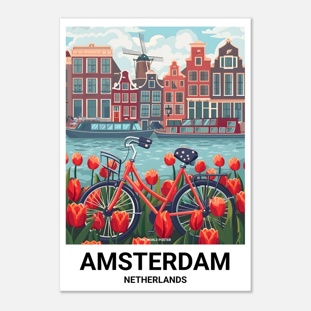 Affiche AMSTERDAM - Image 1 of 6