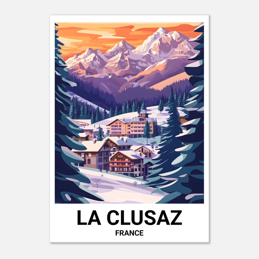 Affiche LA CLUSAZ - Image 1 of 6