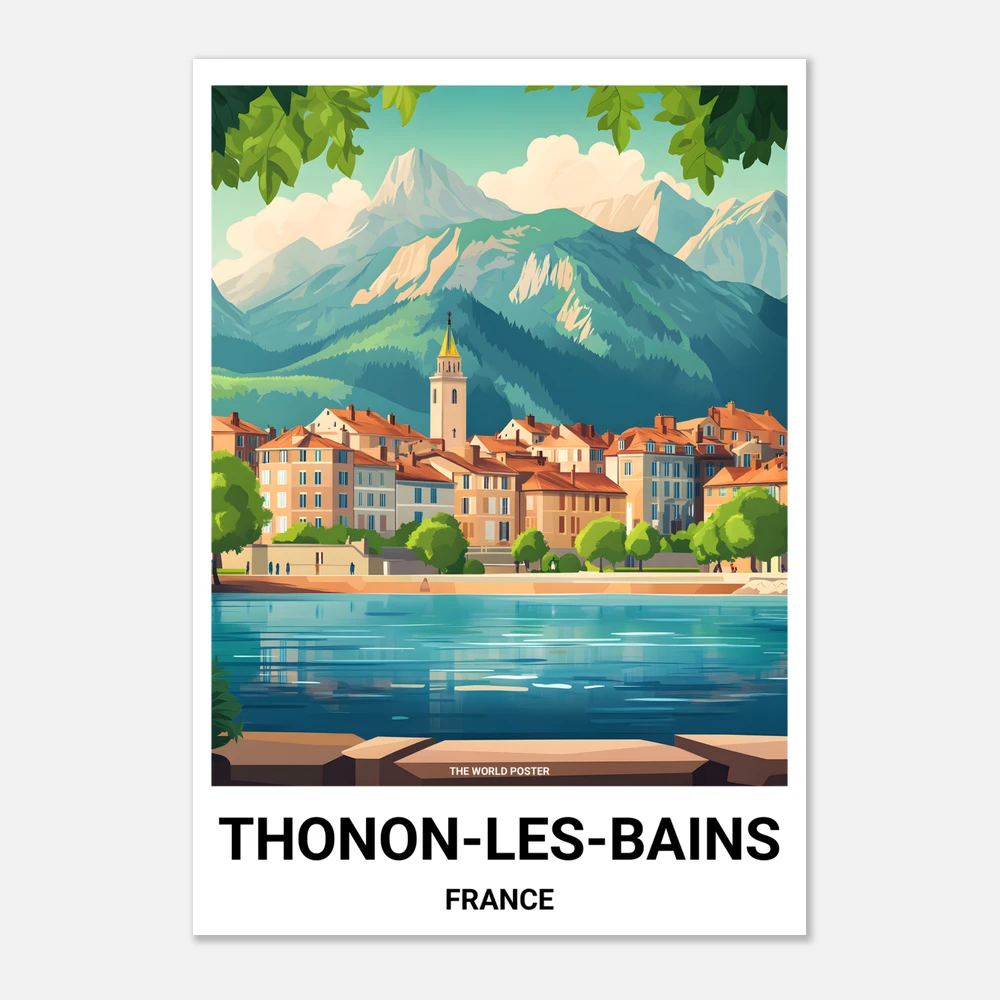 Affiche THONON-LES-BAINS - Image 1 of 6